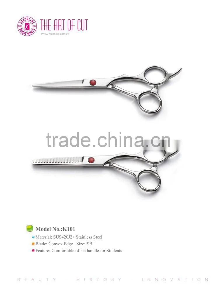 K101 Newest economic hair cutting scissor, Hotest slim hair shears, Christmas special hair scissors in 2015
