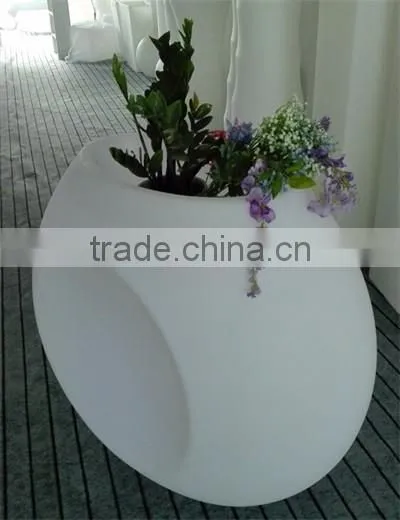 New PE plastic Flowerpot with LED lights & lighting YXF-11090
