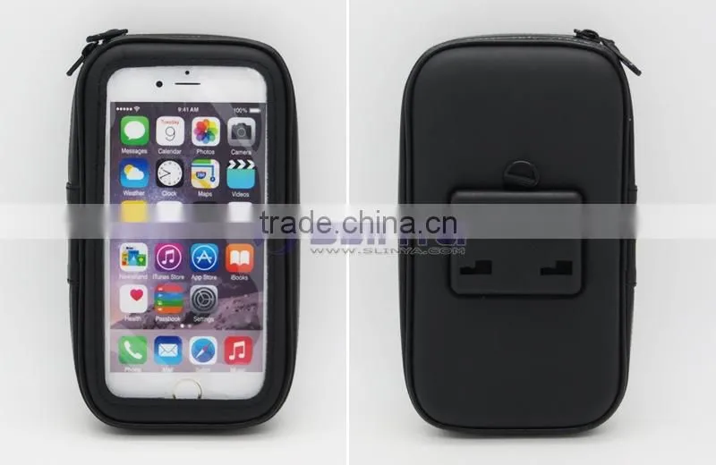 Waterproof Rotating Bicycle Motor Bike Handle Bar Pouch Holder Case For Mobile Phone