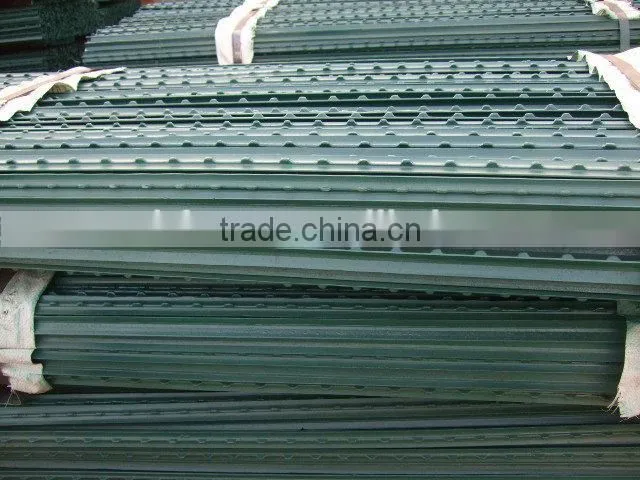 Alibaba express 1.33lbs/ft Green painted t post(manufacturer)