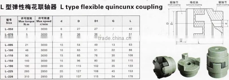 Standard cast iron flexible coupling
