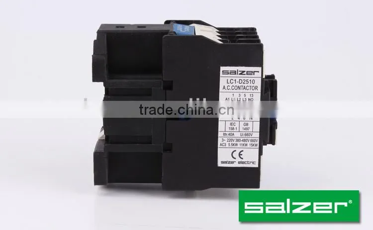 Salzer Old Type SALC1-D2510 25 Amp AC Contactor