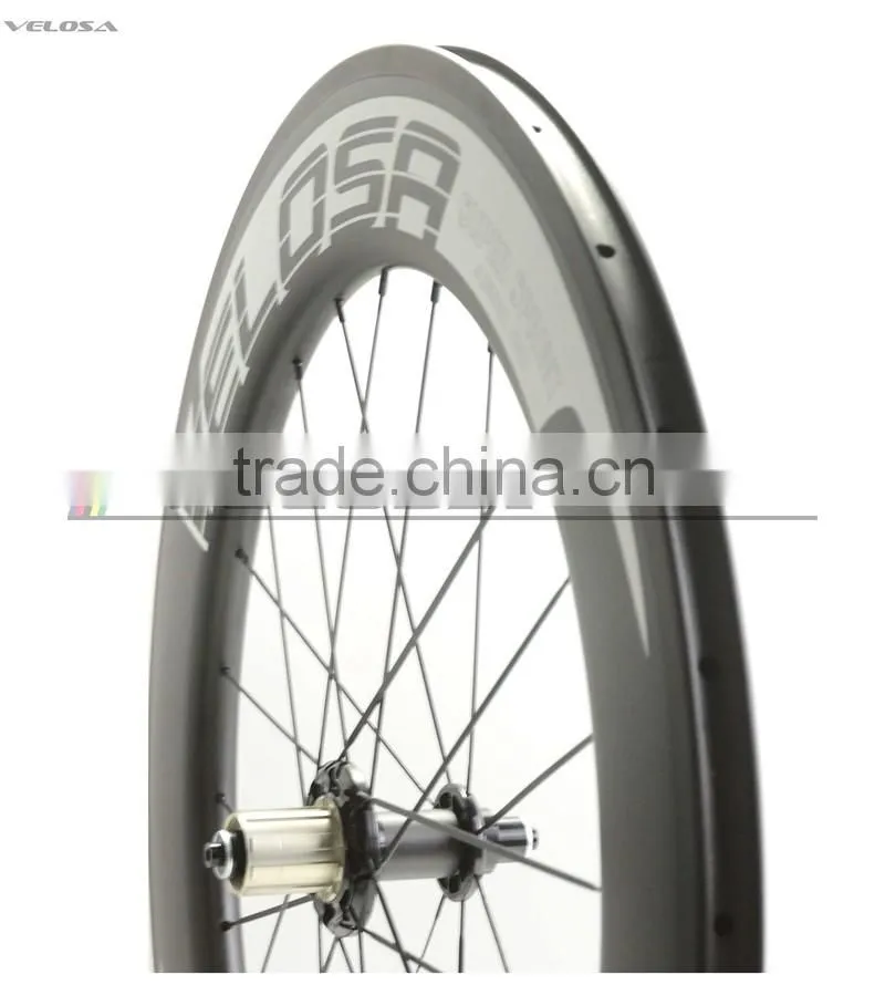 Velosa logo Straight Pull 88mm Clincher Road Carbon Bike wheels Racing Bicycle carbon Wheelset Bitex R51 Hubs fast shipping!