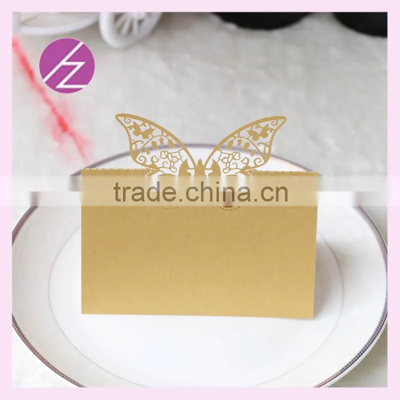 Elegant laser cut wedding table place cards ZK-8