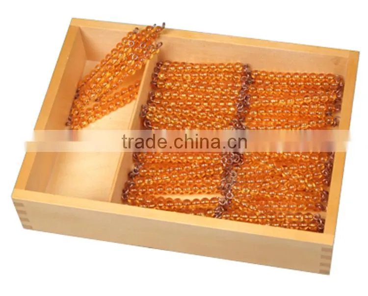 Education Supplies Montessori Toys Bead Chains of 100 and 1000 with Box