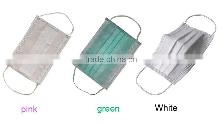 flat activated carbon filter dust mask for patient