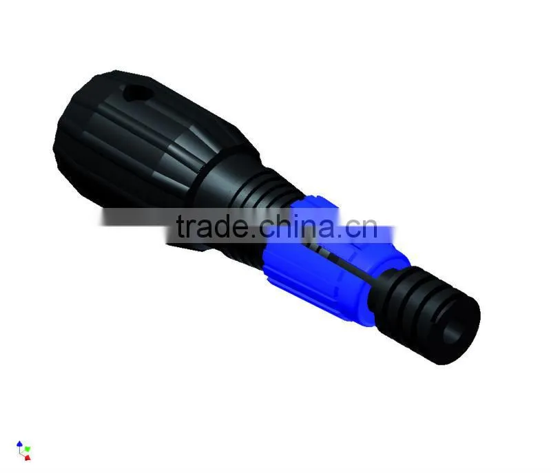 0.8 mm Thickness Plastic Hand Expandable Thread Telescoping Extension Pole