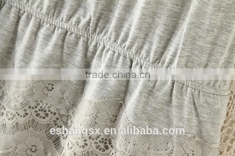 Ladies bowknot short sleeve lace dress