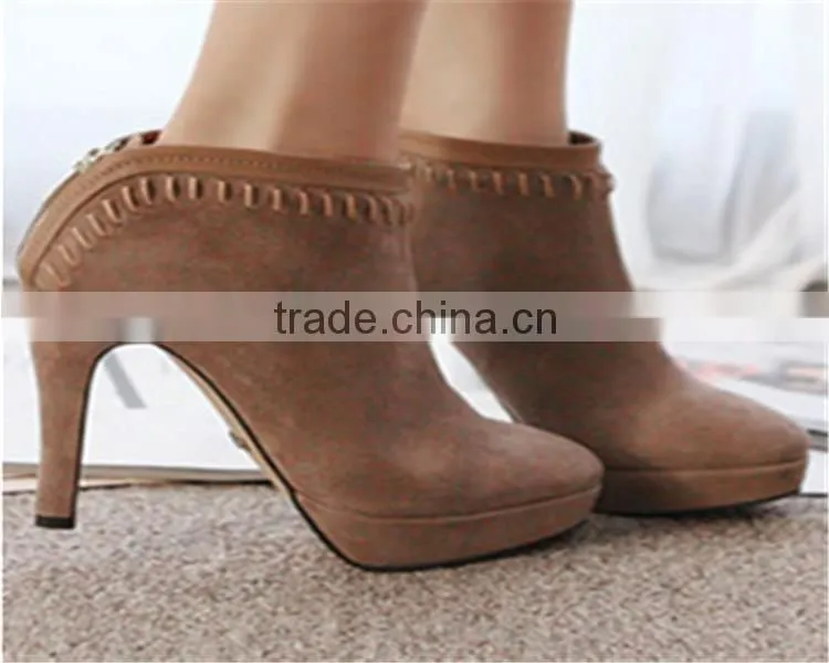 girls fancy boots ladies winter boots Korean high heel ankle boots
