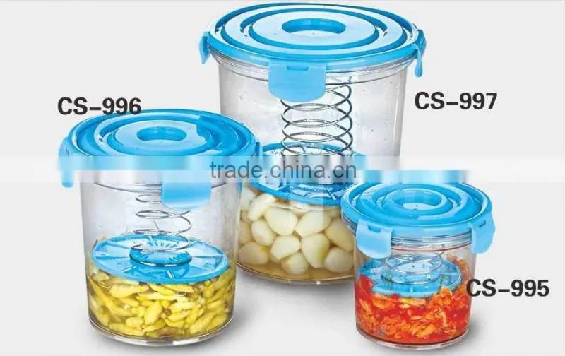 ABS+PS+S/S 13*12 Magic kitchenware kimchi crock pot/korea kimchi pot/seal pot