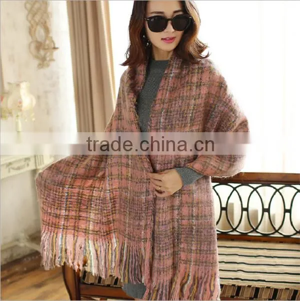 custom made cotton voile big suqare shawl scarf for ladies