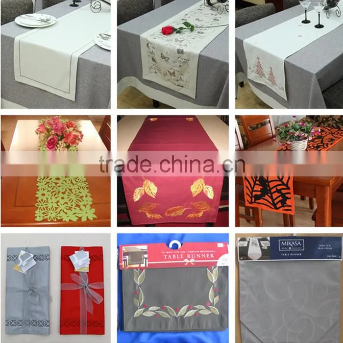 100% Polyester Jacquaed Design Pure Color Dining Placemat