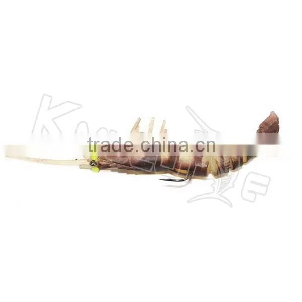 CHS007 2016 new design mould soft shrimp fishing lure power prawn bait