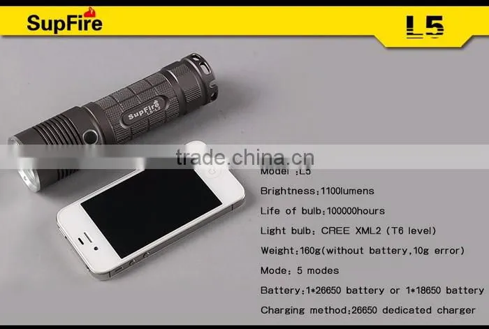 Supfire L5 hot sale high quality waterproof led torch