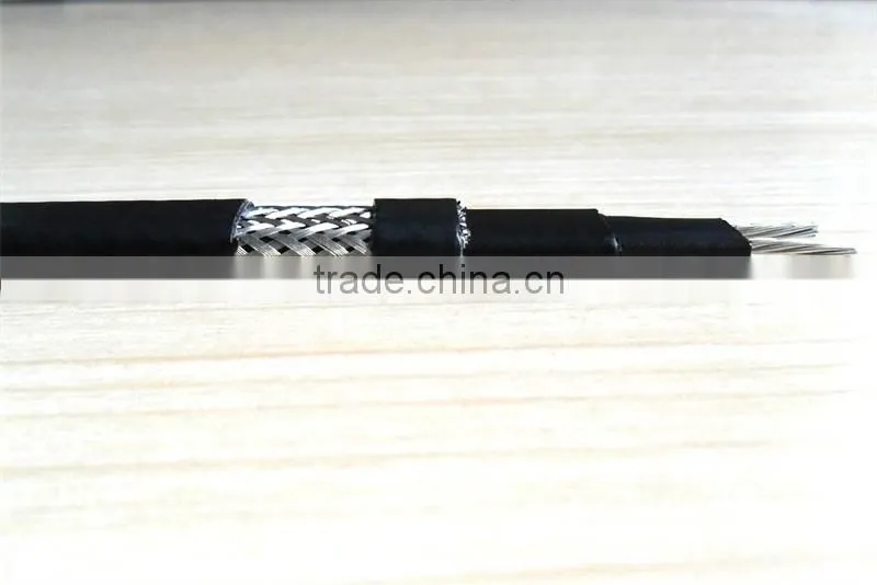 13mm 230V PE outer jacket non-toxic self regulating heating cable for drinking water pipe freeze protection