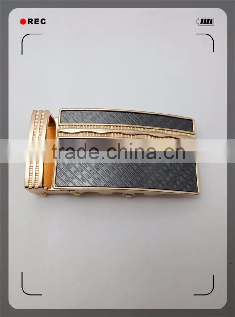 Western cowhide automatic buckle leather belt for men
