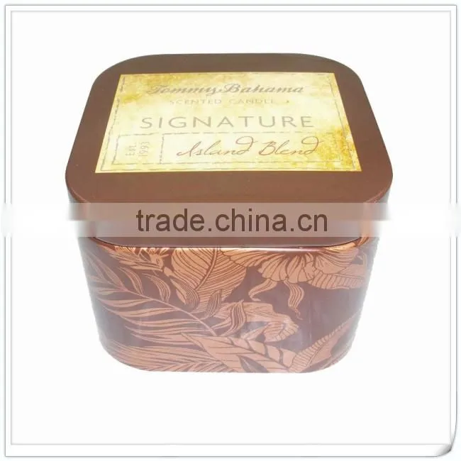 Metal square tin can