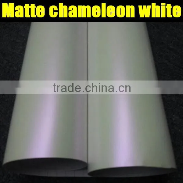 Popular Matte chameleon pearl white to purple with air bubble