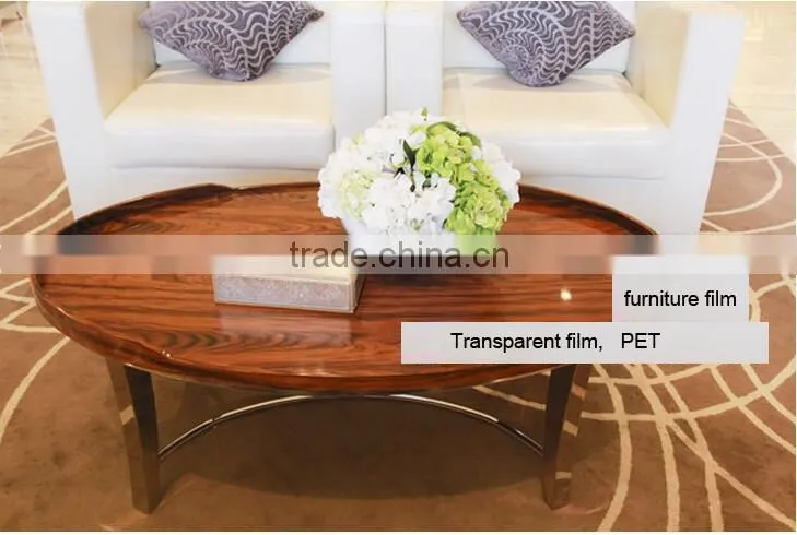 high gloss PET self adhesive 2mil NM furniture film indoor anti-scratch furniture film