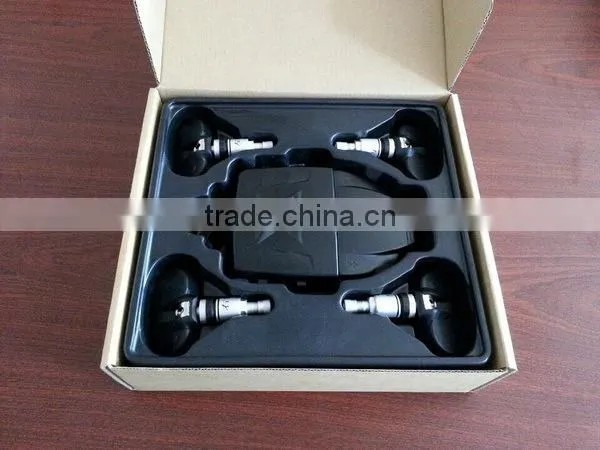 Factory wholesale wireless TPMS in radio DVD navigation display tire pressure and temperature data of four tires