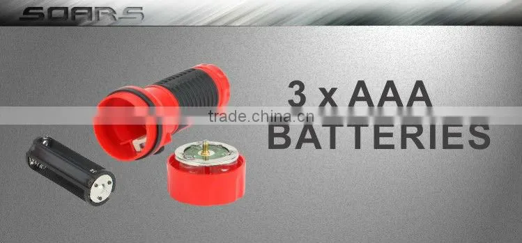 Plastic Cheap 3 LED Flashlight promotional gift 3AAA high quality torch light