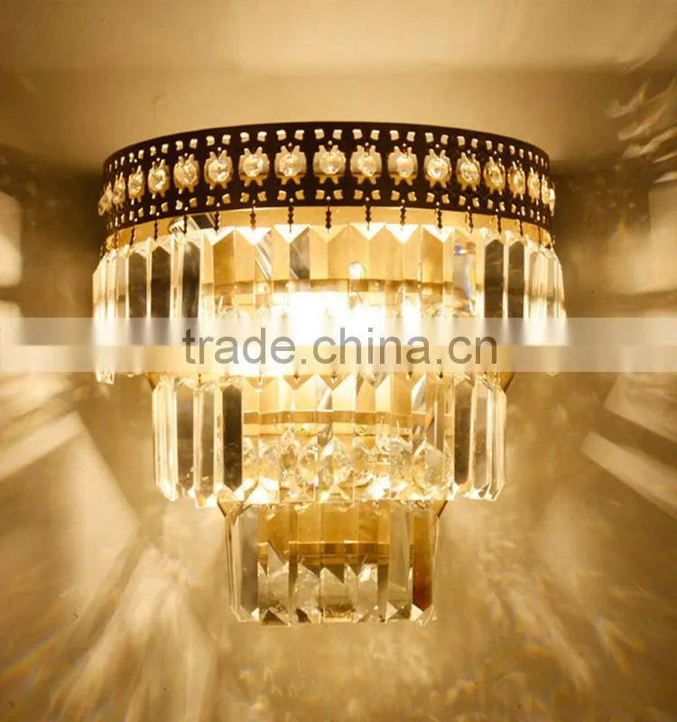 China supplier factory supply lamps with mp3 K9 crystal ceiling light square