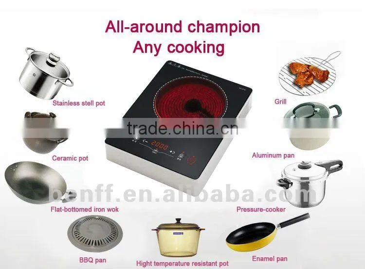 Slim type heat stove small stainless steel bbq grills infrared touch screen