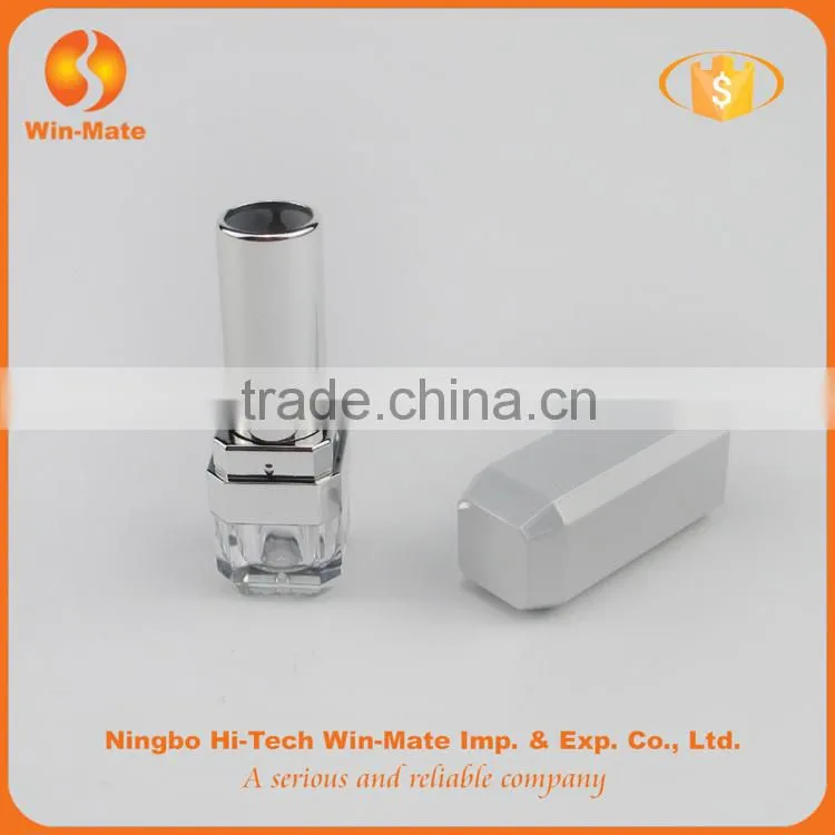 elegant new ABS silver empty lipstick container