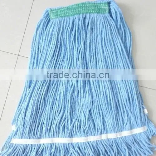C004 4 Ply blended cotton looped end wet mop, with 1" headband.