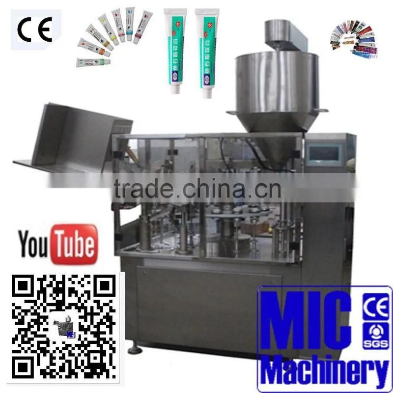 Micmachinery good quality and after sale service grease tube filling machine toothpaste tube filling machine