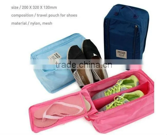 Foldable shoes bag and box in luggage for travelling