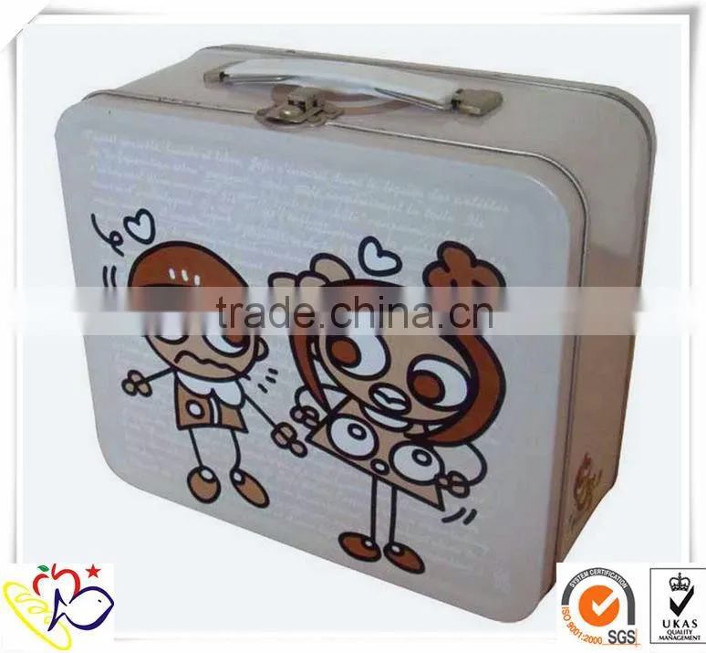 alibaba china supplier lunch tin box/small metal tin boxes/custom design tin lunch box