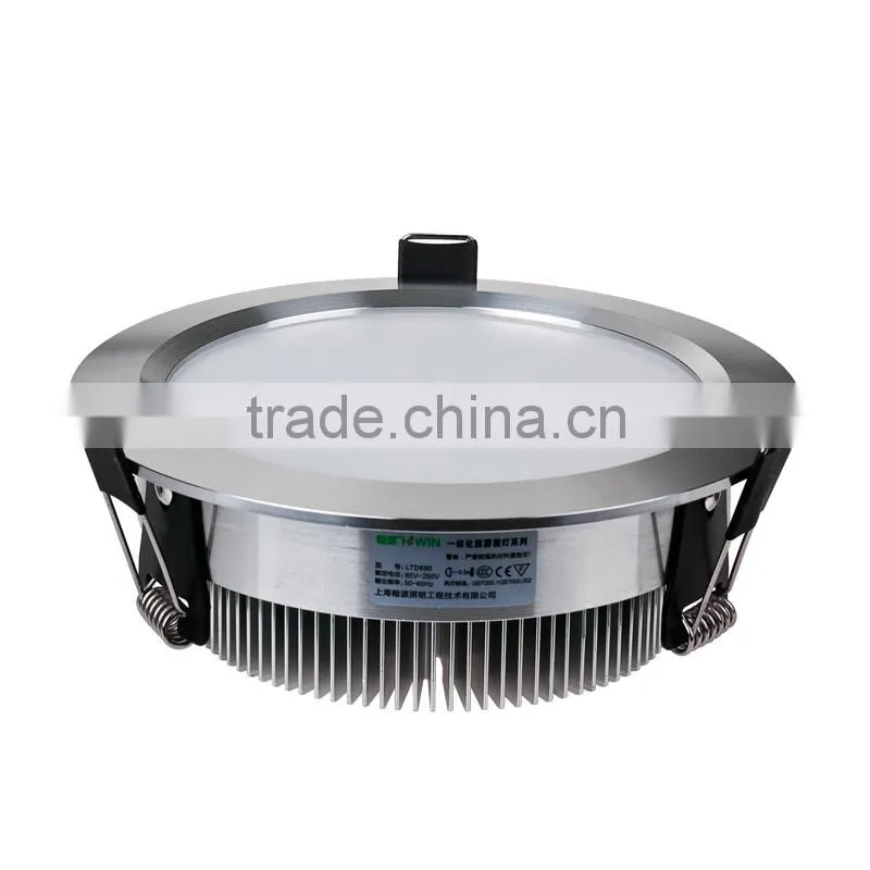 High lumen Model HTD690 15W led downlight,hole size 120mm to 125mm