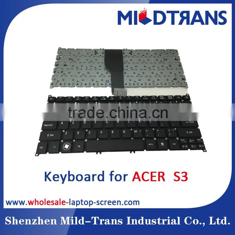 US Laptop Keyboard For Acer S3 Notebook