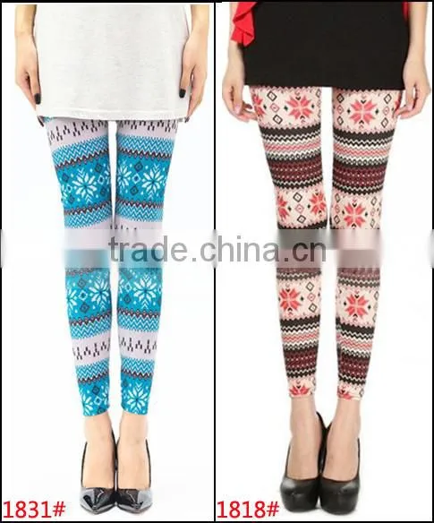 Fall trendy Geometric digital print yoga galaxy sport leggings