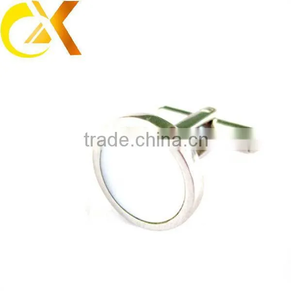 316L stainless steel oem logo cufflink