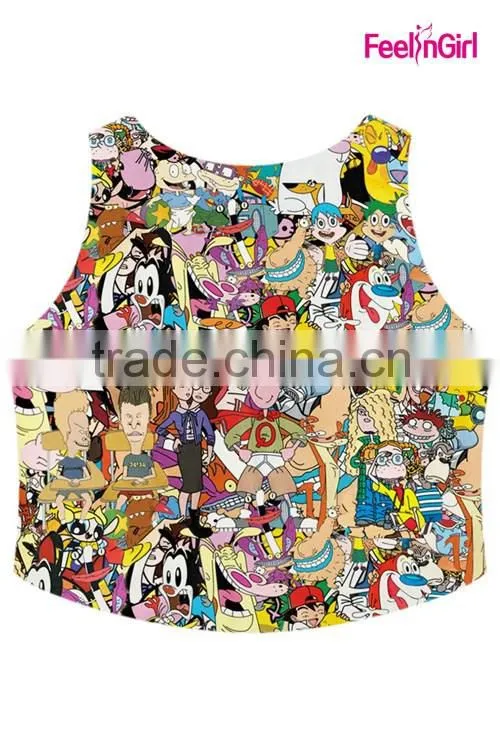 OEM Service Supply Type Print Fitness Tank tops Women