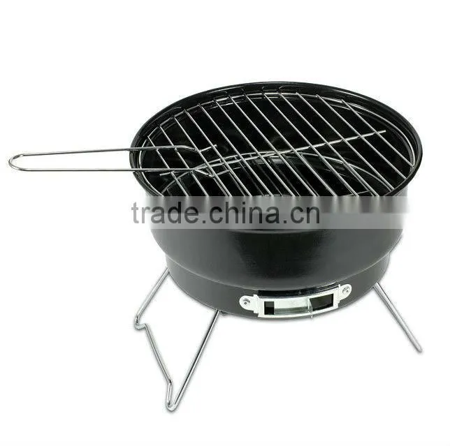 Portable BBQ grill with cooler bag