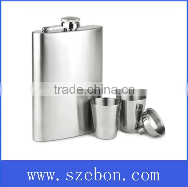 Stainless steel promotional hip flask