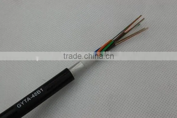 Steel Wire Central Strength Member Duct Outdoor Fiber Optic Cable (GYTA)