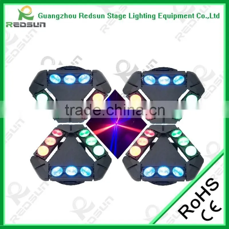 LED 3*3 spider light 8pcs*10w RGBW 4IN1 charming stage /party/club/party/christmas/house decor concert dj moving head light
