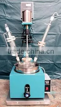 Cheapest good quality 2016 2L-250L Single Layer Glass Reator