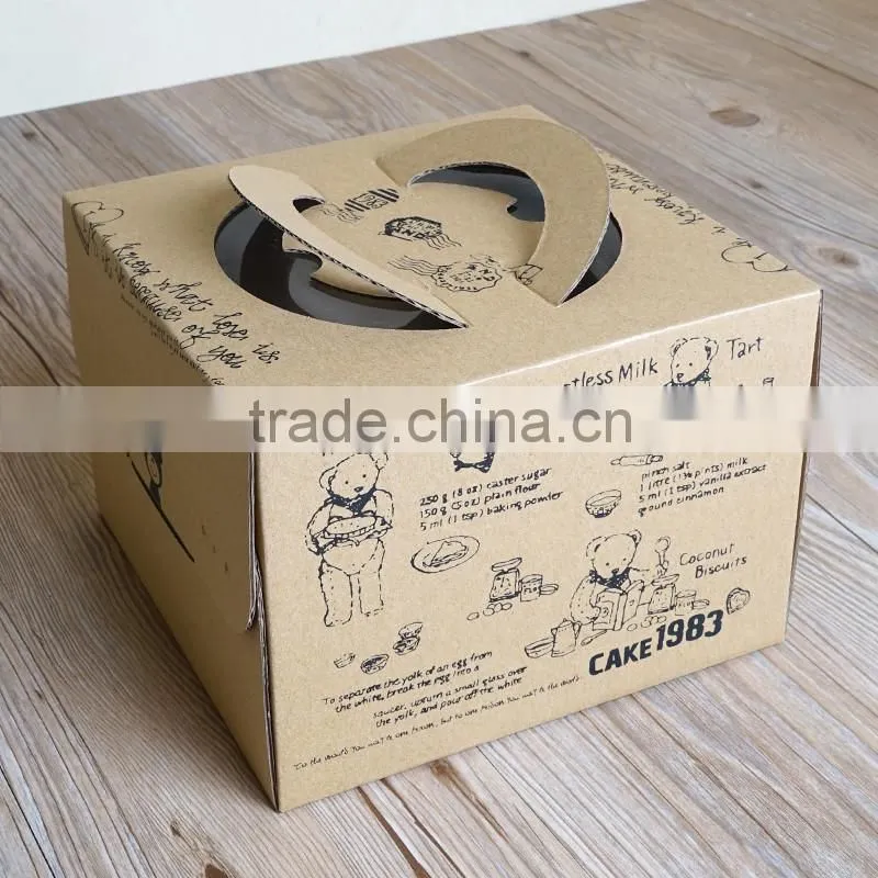 Small cute mousee box, packaging cake box,kraft paper box