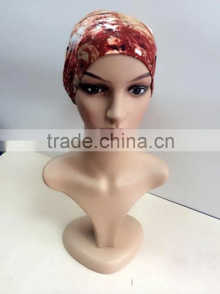 C073 new style print tube underscarf,muslim hats