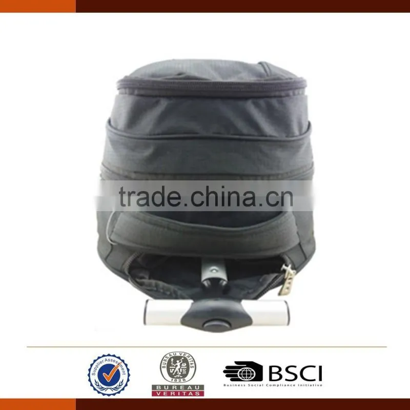 Hot selling black outdoor sports bags with wheels
