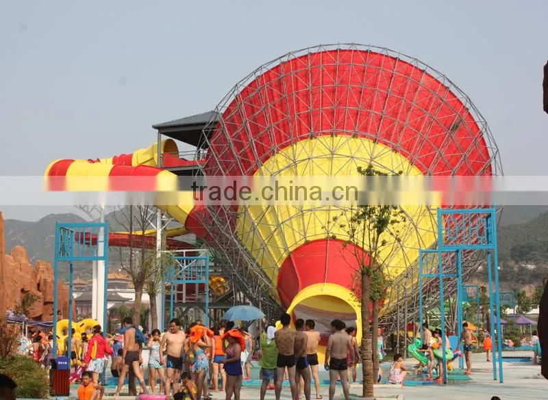 Theme Park Children's Favorite Amusement Spiral Water Slide