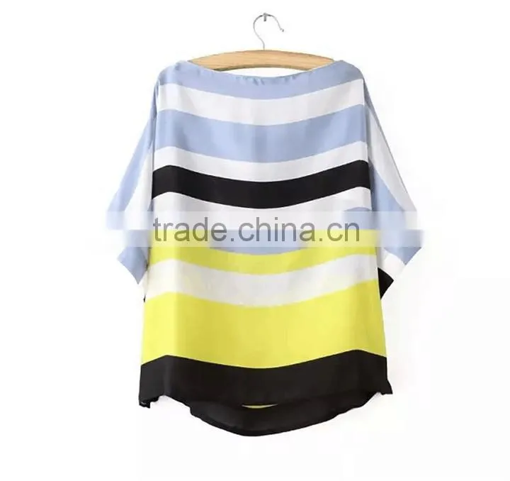 Casual Design Stripped Short Kaftan Customaize Beach Tunic