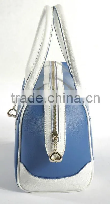 New arrival! Crisscross leather colorblock Satchel fashion handbags 2012