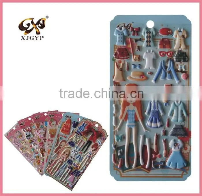 animal puffy stickers/embossed puffy stickers/fruit puffy sticker