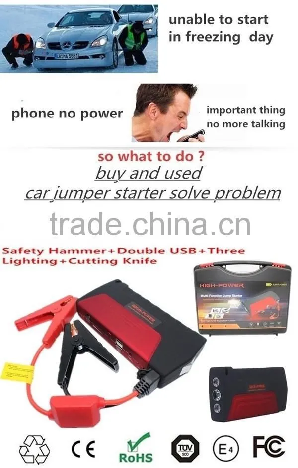 Road Boost XL Rechargeable Portable 16800mAh Car Jump Starter Power Bank with Tyre tire inflator